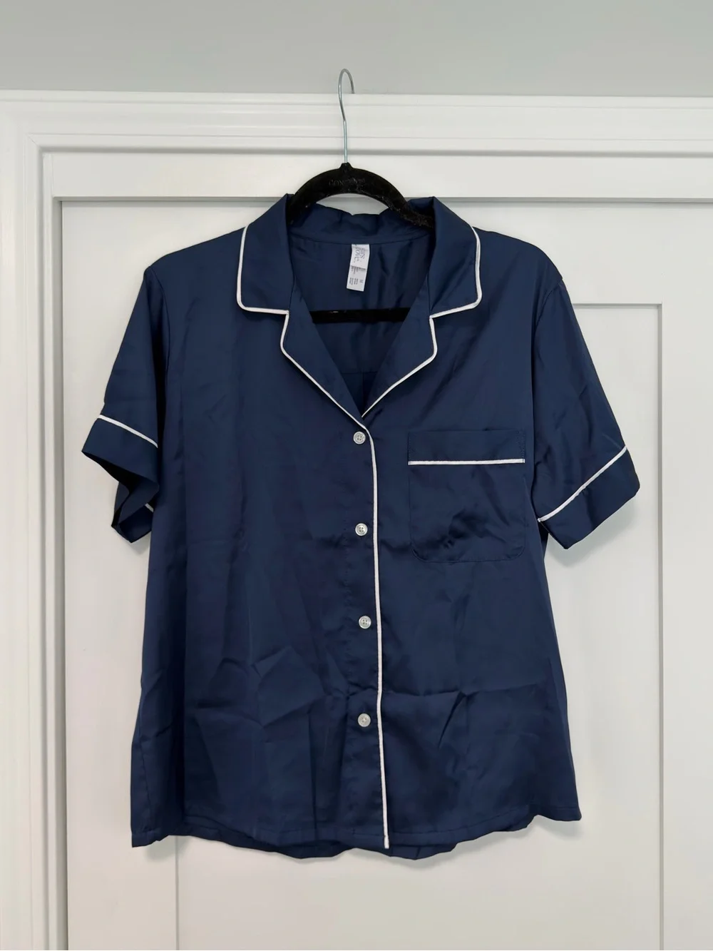 Navy Short Sleeve Pajama Set